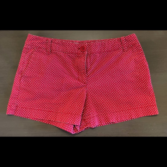 LOFT Pants - Ann Taylor Loft- women’s size 6- Red Polka Dot